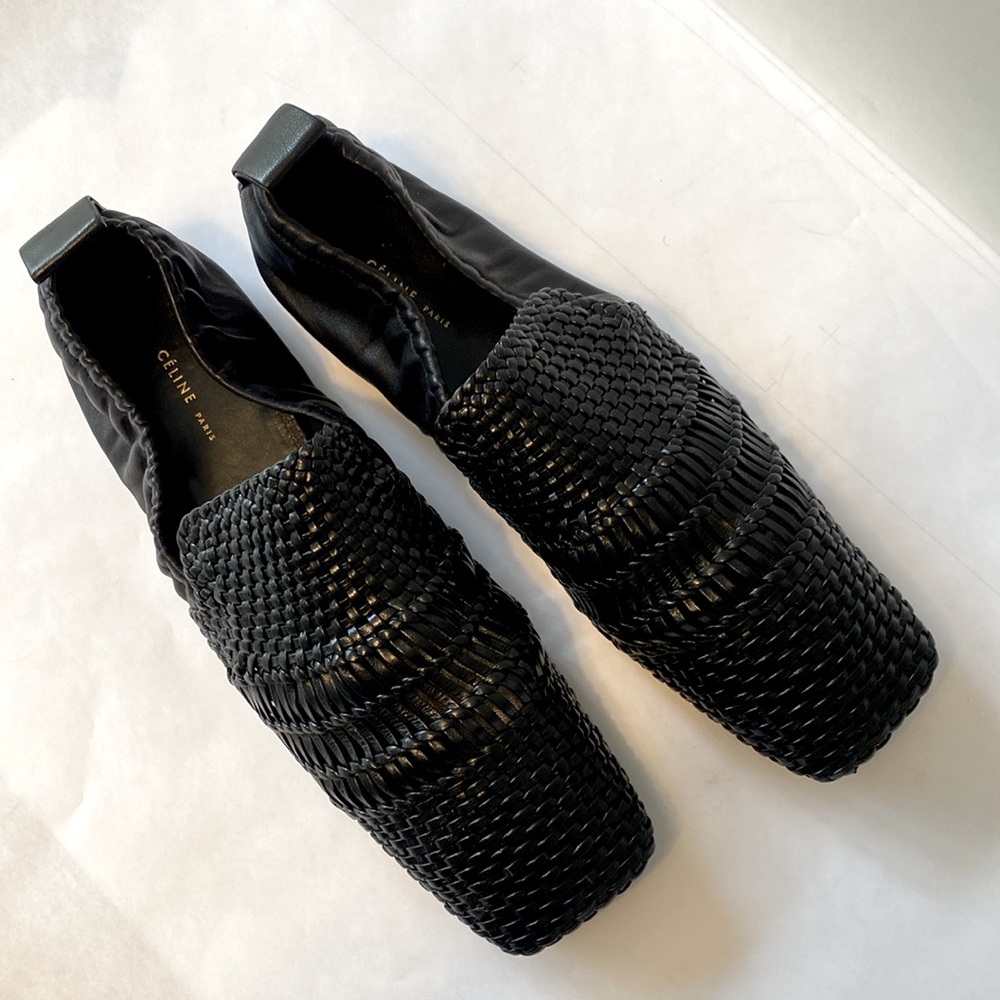 Céline Black Woven Loafers - Picture 3 of 8